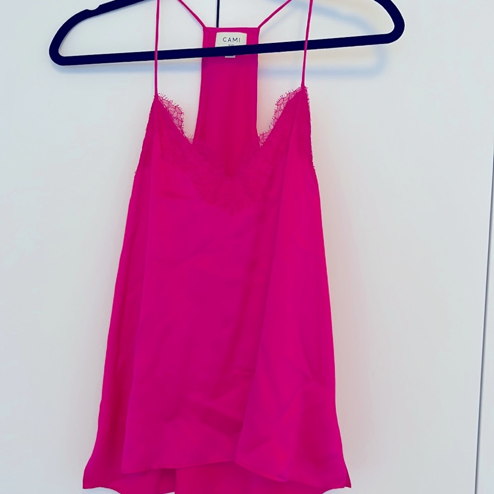 Cami NYC silk racer back tank